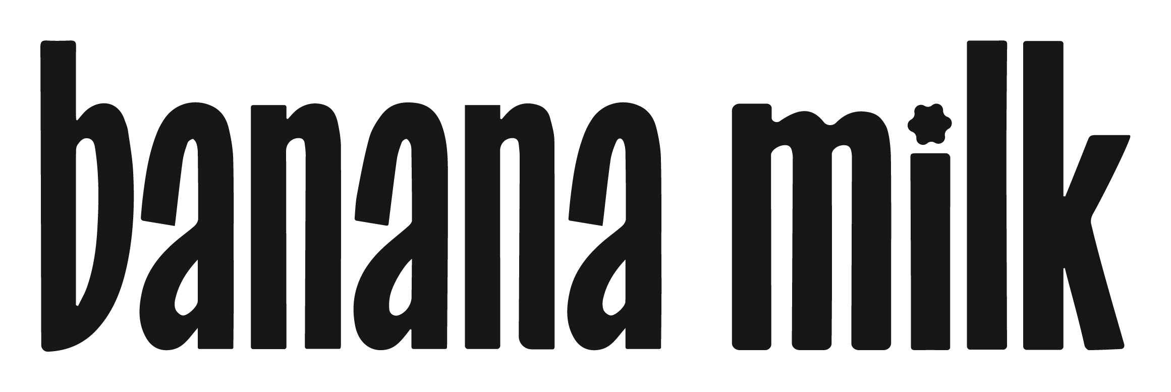 bananamilk logotipo horizontal preto